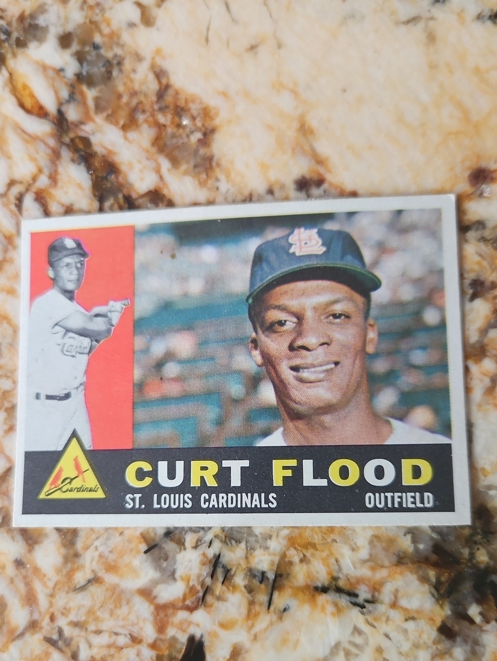 Topps 1960 Curt Flood Baseball Card #275. Non Graded. Excellant Condition.